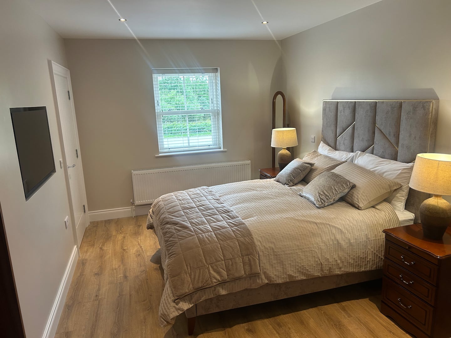 Bedroom with king bed
